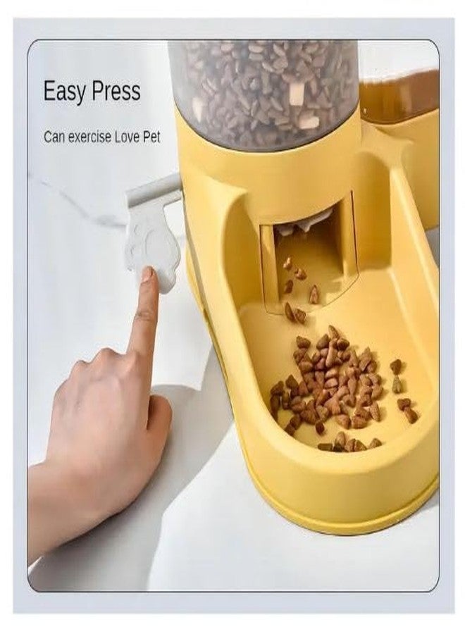 MUGATH 2-in-1 Automatic Pet Feeder & Water Dispenser, Durable Plastic, Ideal for Cats and Dogs, Cat Feeder, Dog Feeder, Detachable Water Dispenser, Automatic Pet Feeder - Image 5